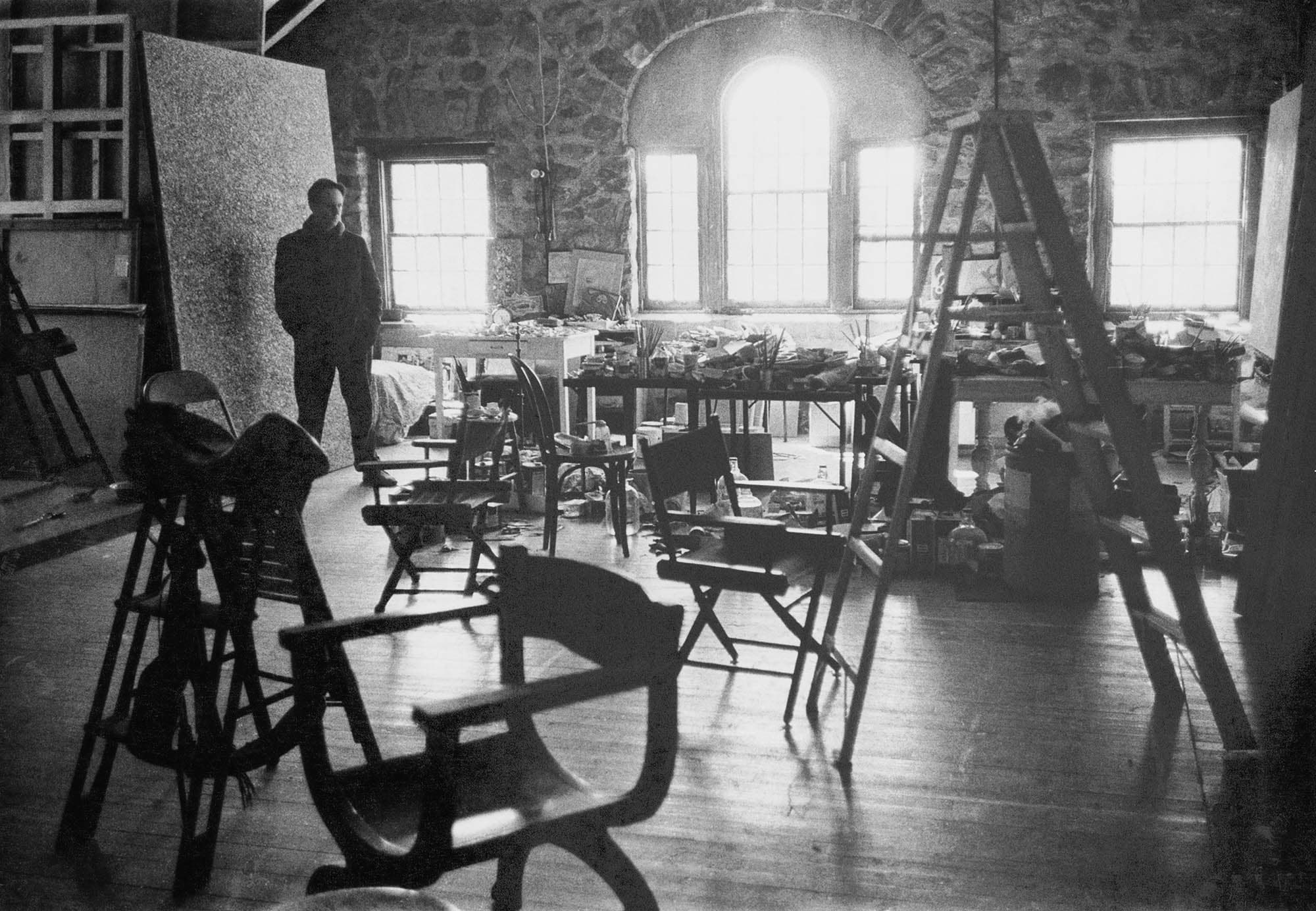 Suffern Studio, 1963.
Photograph by Herb Breuer
 – The Richard Pousette-Dart Foundation