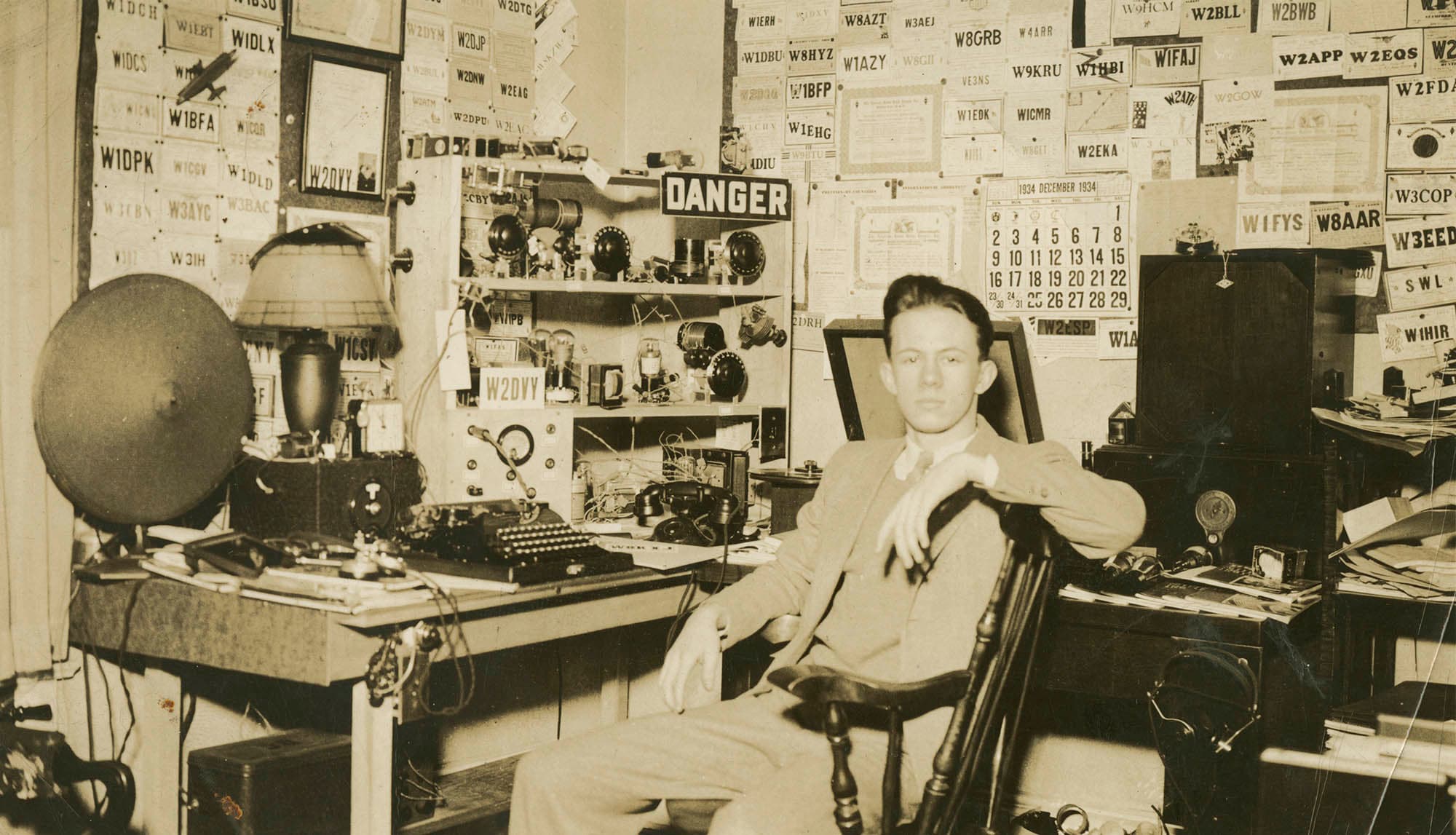 Richard Pousette-Dart with ham radio ca. 1935
 – The Richard Pousette-Dart Foundation
