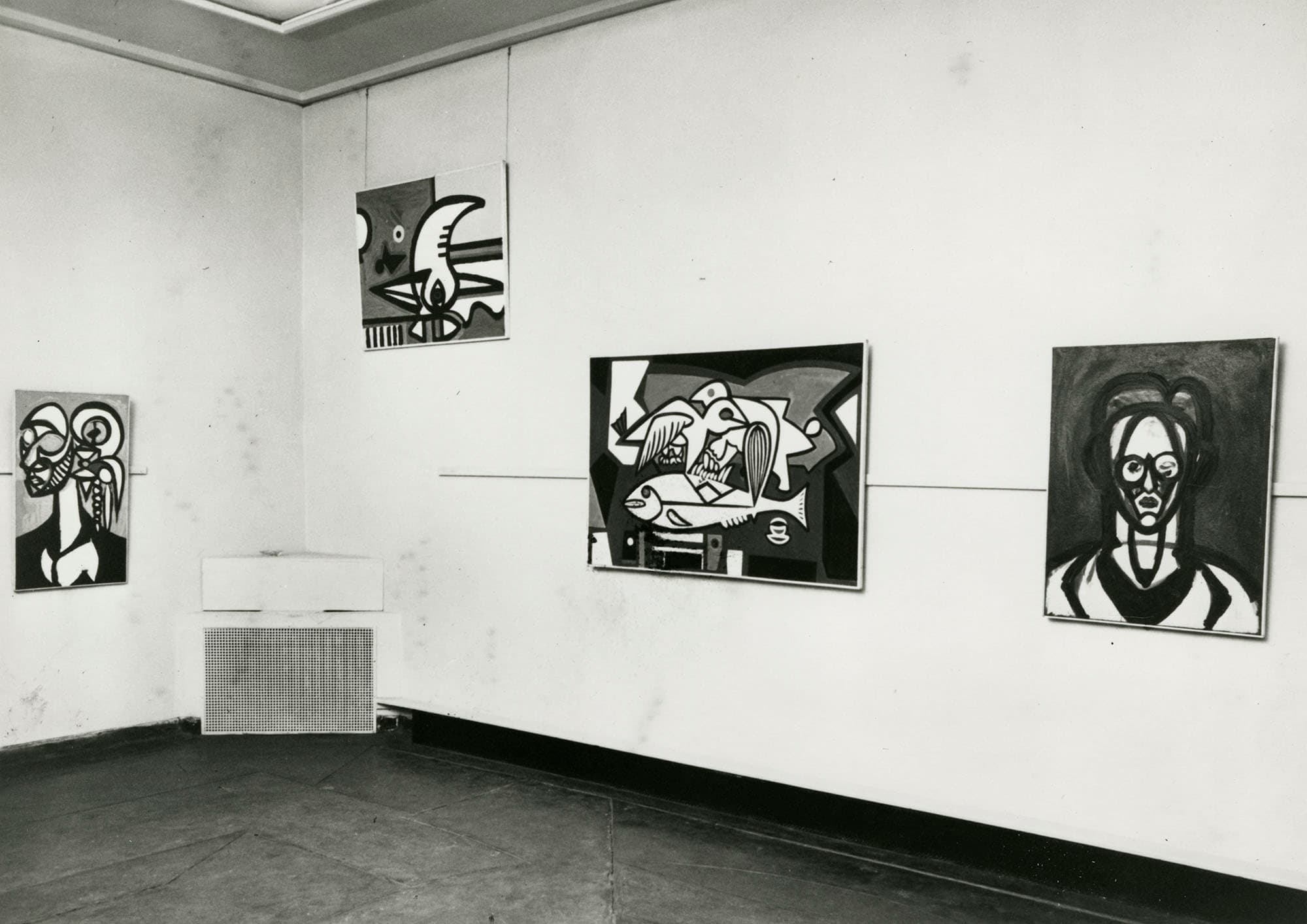 Installation view, Paintings: Richard Warren Pousette-Dart, Artists’ Gallery, New York, NY, 1941.  – The Richard Pousette-Dart Foundation