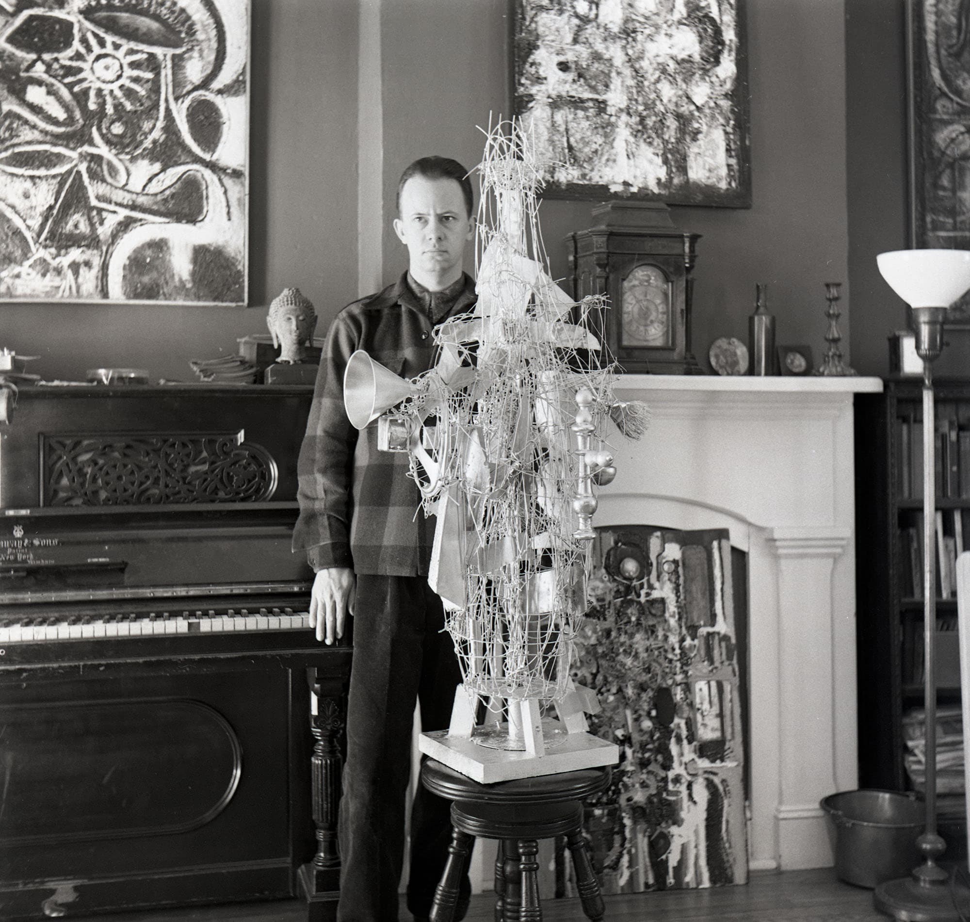 Richard Pousette-Dart, Self-portrait, Sloatsburg, NY, c. 1953. – The Richard Pousette-Dart Foundation