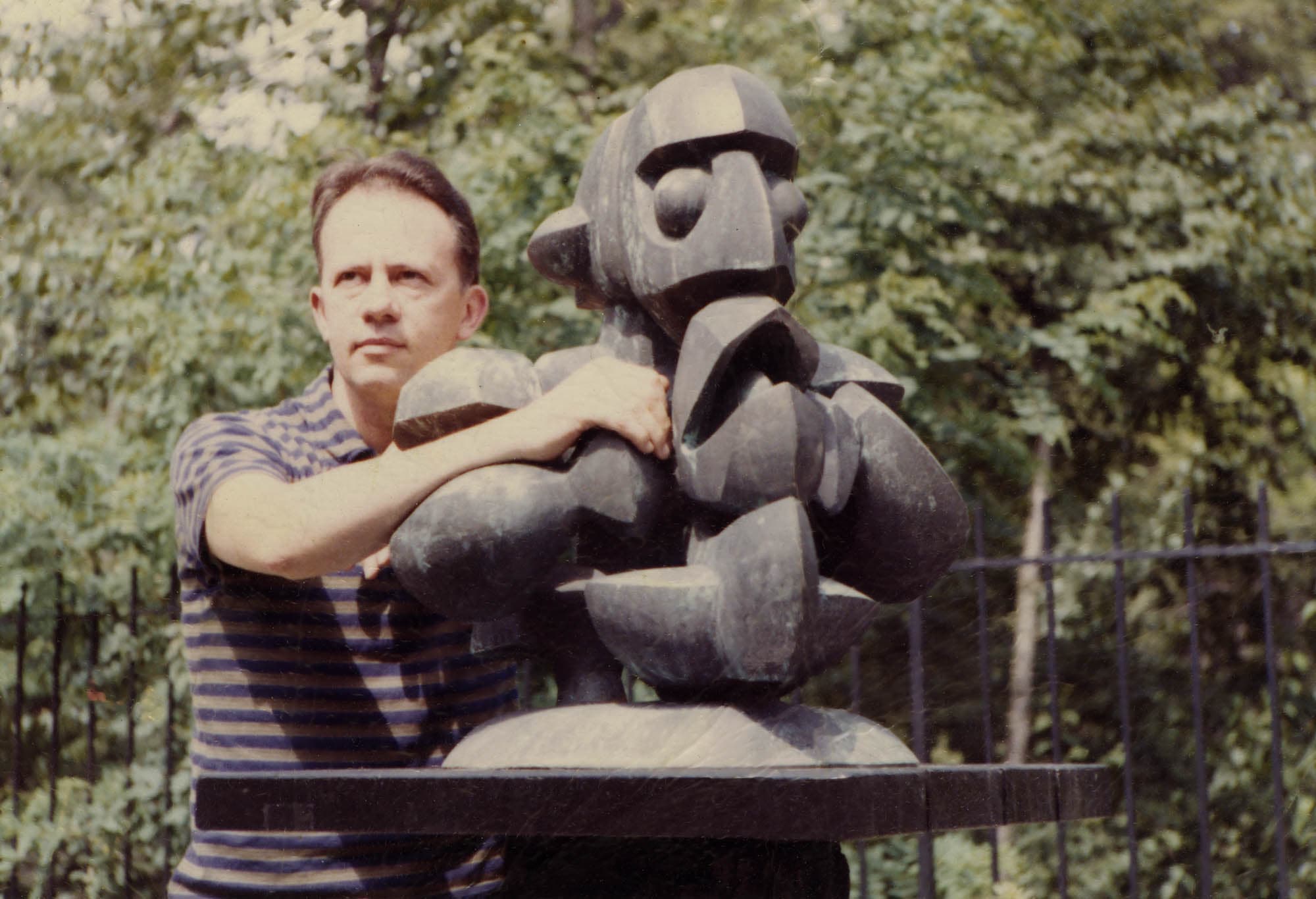 Richard Pousette-Dart with Bird Woman Group, c. 1939. – The Richard Pousette-Dart Foundation