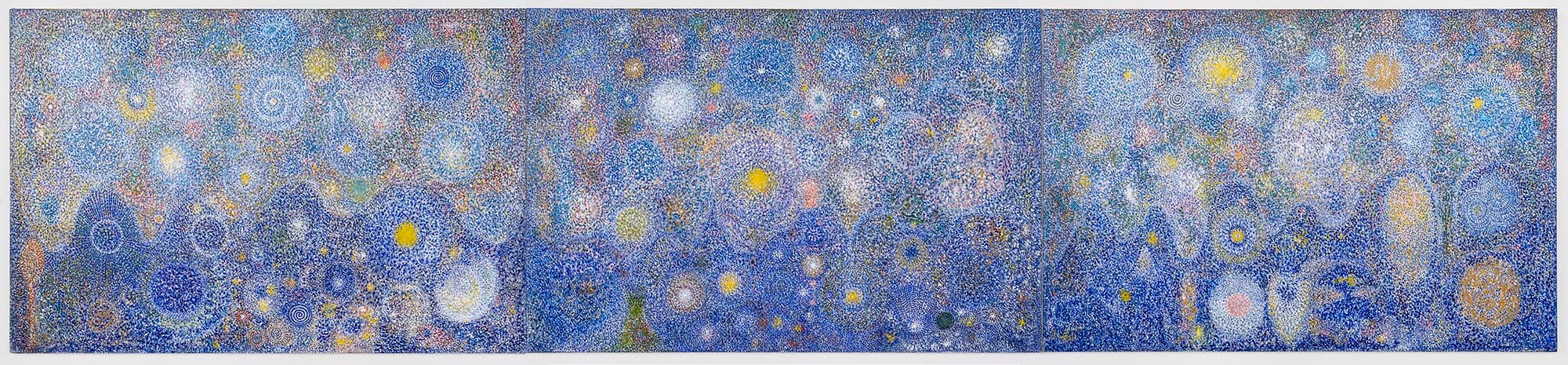 Radiance, 1973–74, Acrylic on linen, 72 x 324 in. (182.9 x 823 cm)
 – The Richard Pousette-Dart Foundation
