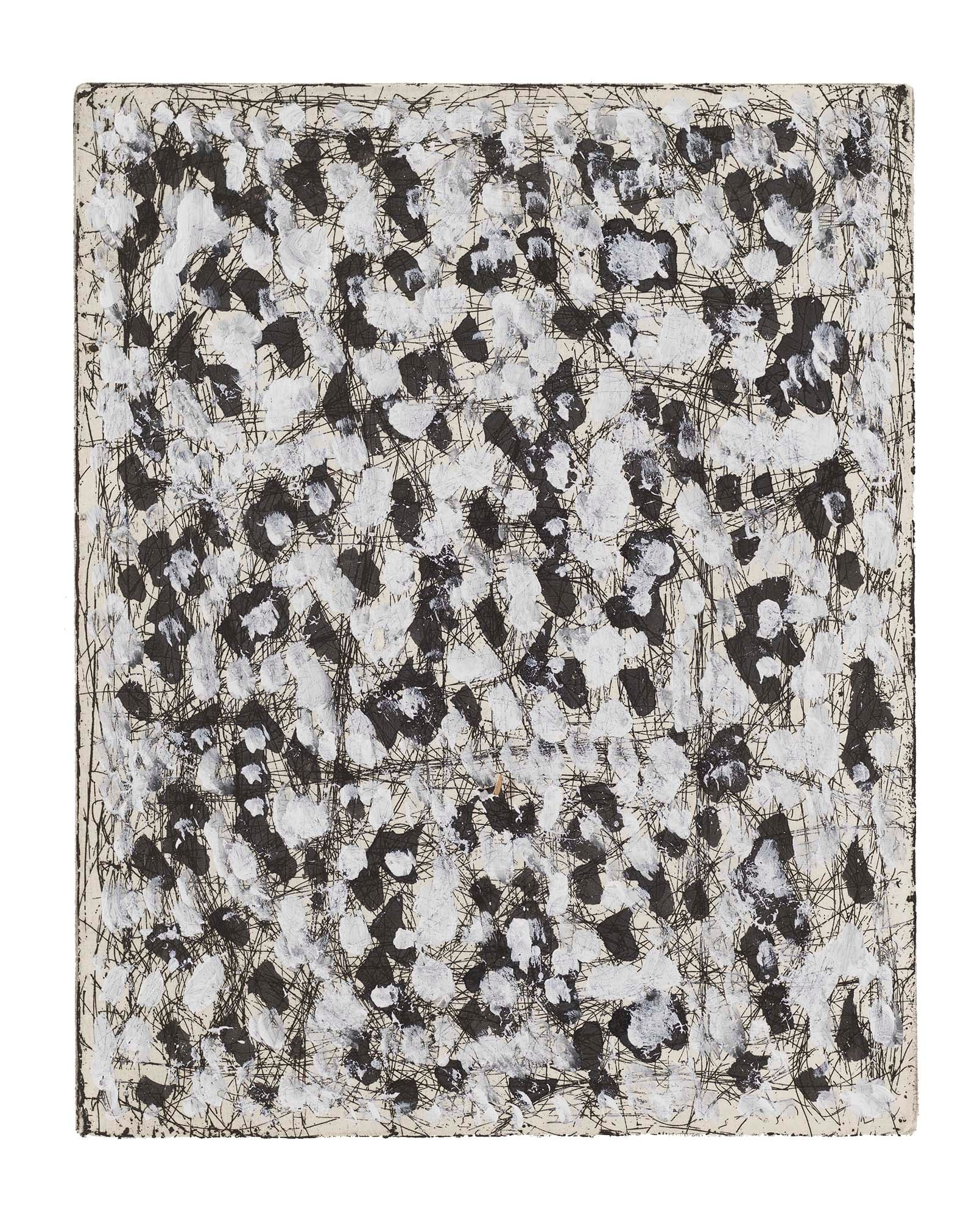 Black Text
1979
Etching with acrylic
Sheet: 15 1/2 x 13 3/4 in. (39.4 x 34.9 cm)
 – The Richard Pousette-Dart Foundation