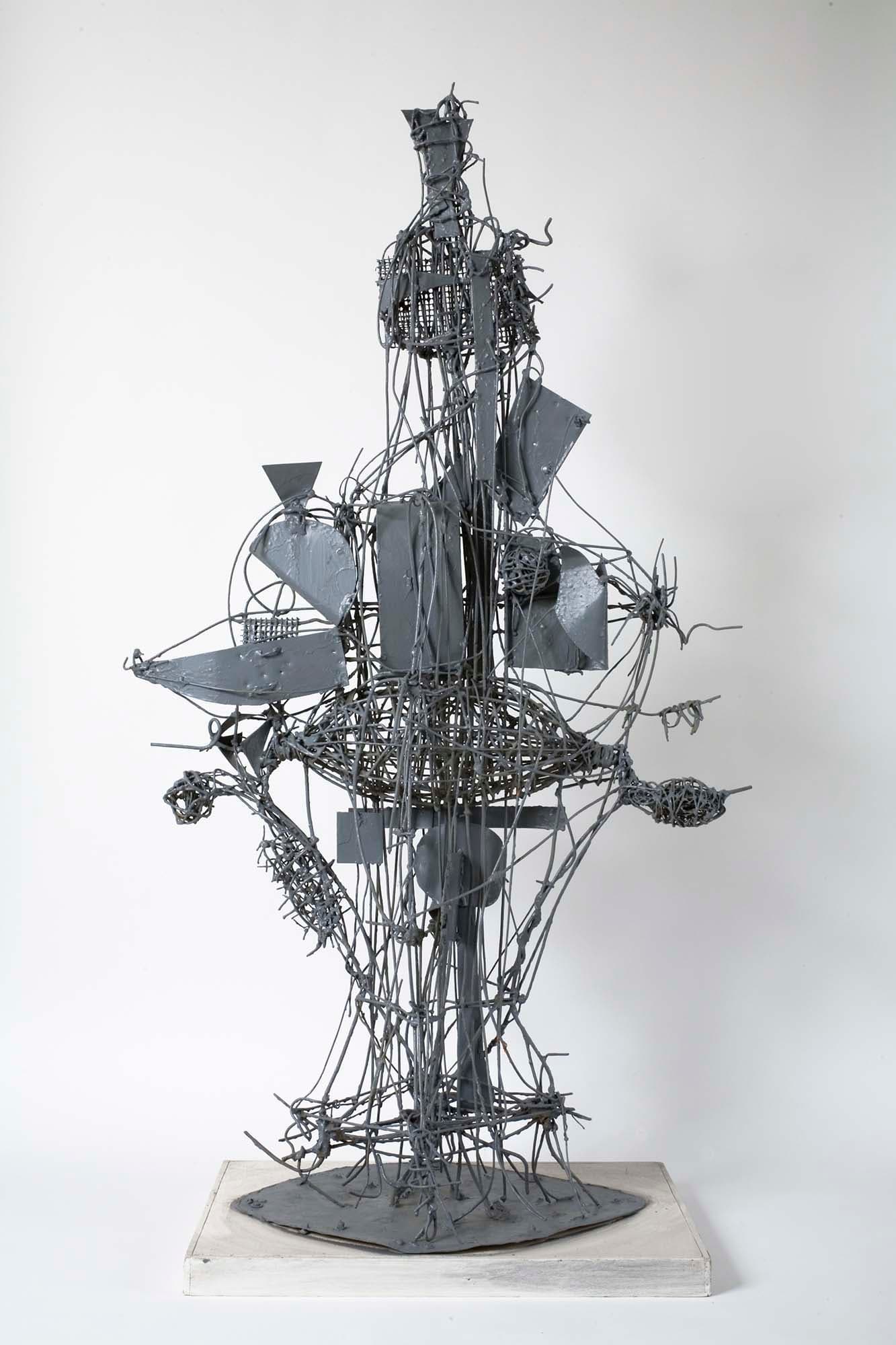 Creature of Clouds, 1951, Steel wire and sheet metal, painted gray, 49 1/2 x 28 x 14 in. (125.7 x 71.1 x 35.6 cm)
 – The Richard Pousette-Dart Foundation