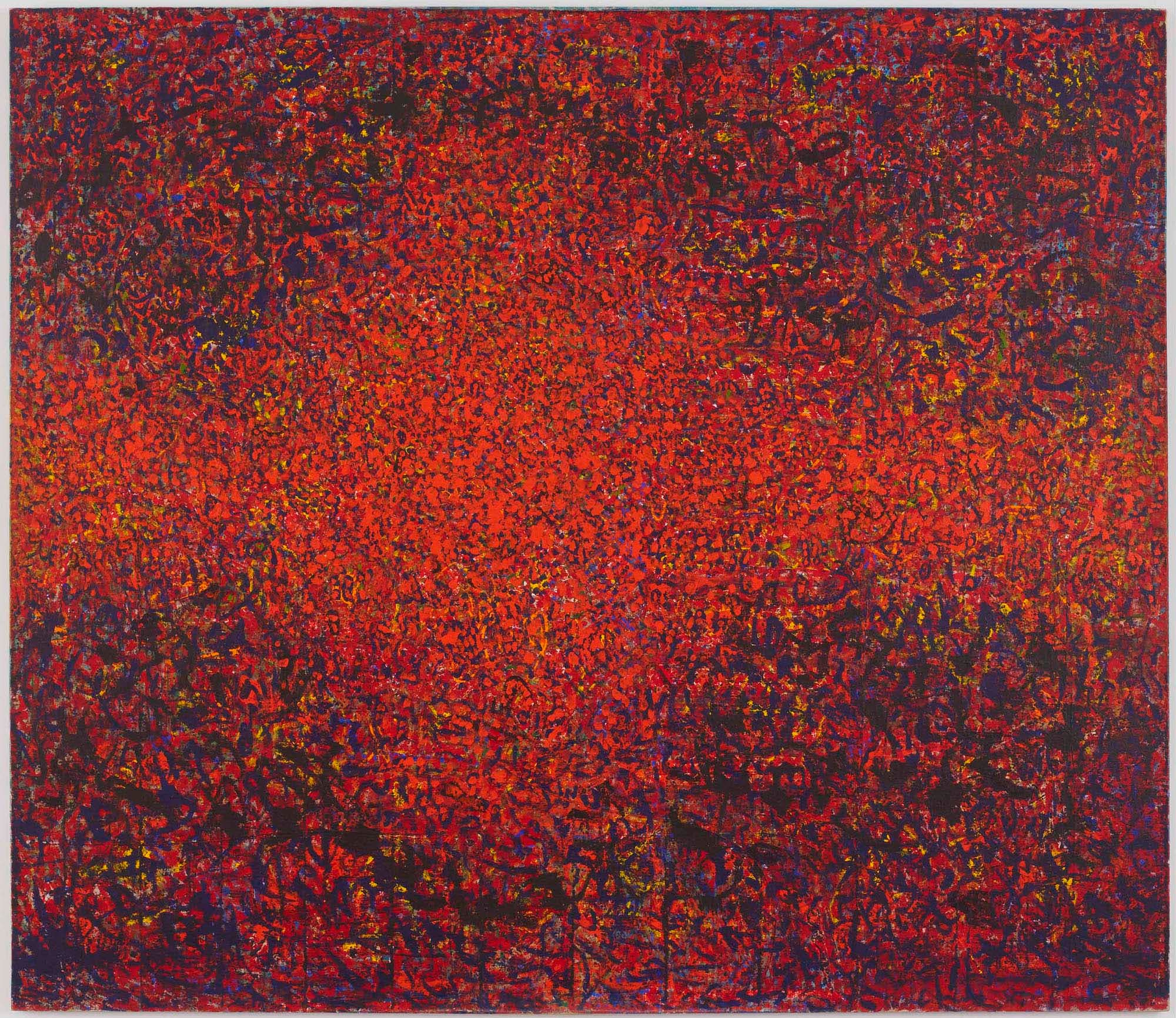Presence Genesis, 1975, Acrylic on linen, 96 x 111 in. (243.8 x 281.9 cm)
 – The Richard Pousette-Dart Foundation