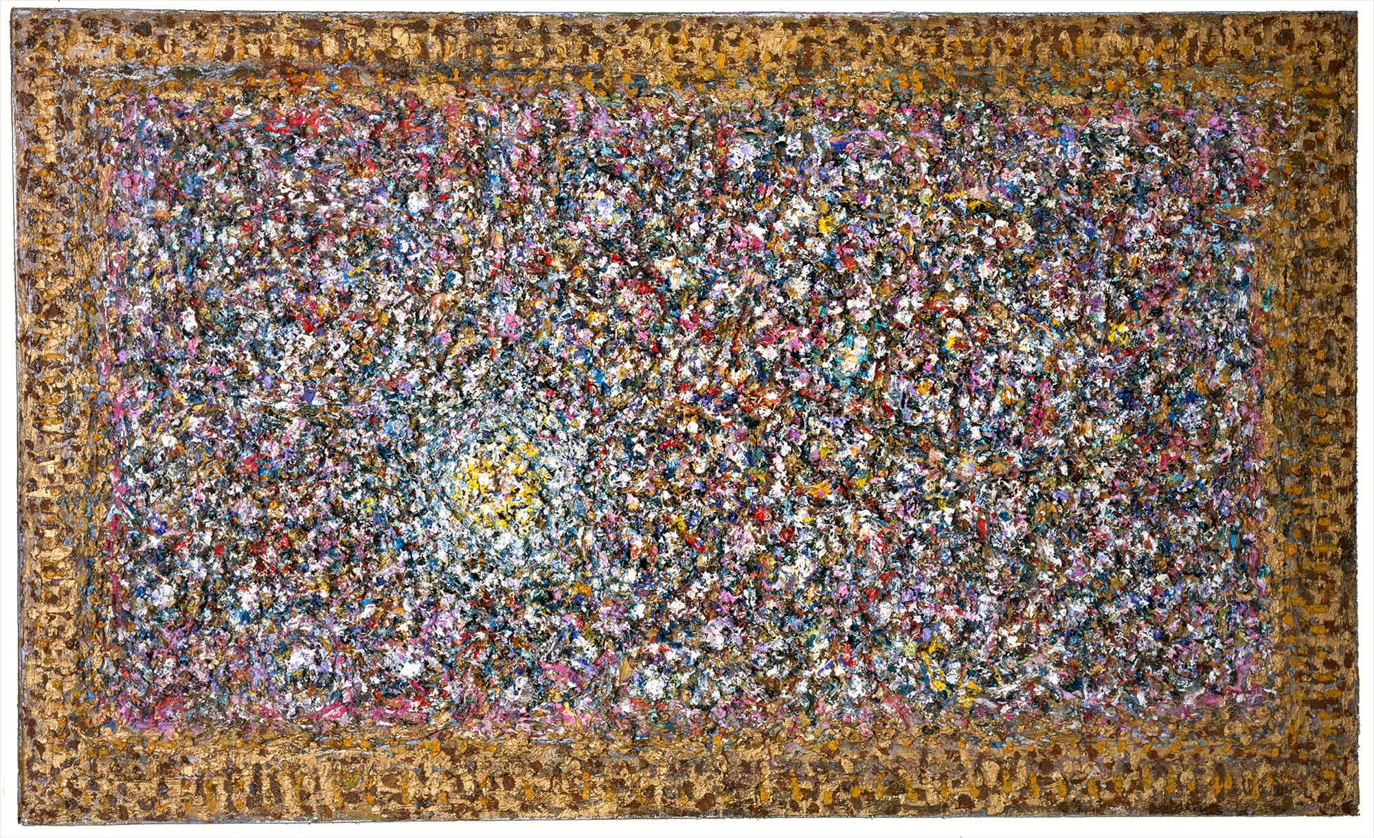 Touchstone (Golden Edge)
1962
Oil on canvas
20 x 40 in. (50.8 x 101.6 cm)
 – The Richard Pousette-Dart Foundation