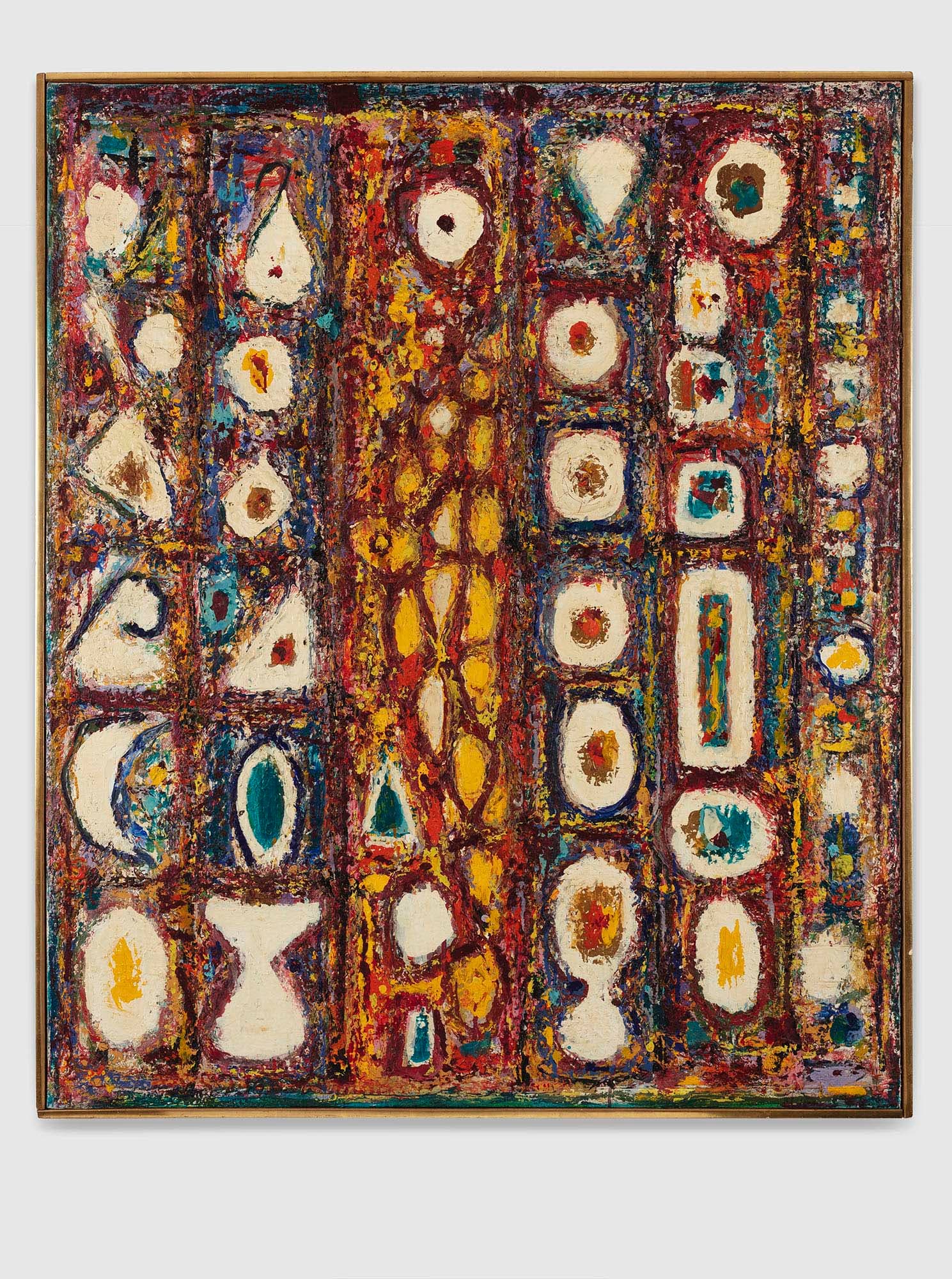 Le Bijou, 1957, Oil on canvas, 43 1/4 x 36 in. (109.9 x 91.4 cm)
 – The Richard Pousette-Dart Foundation