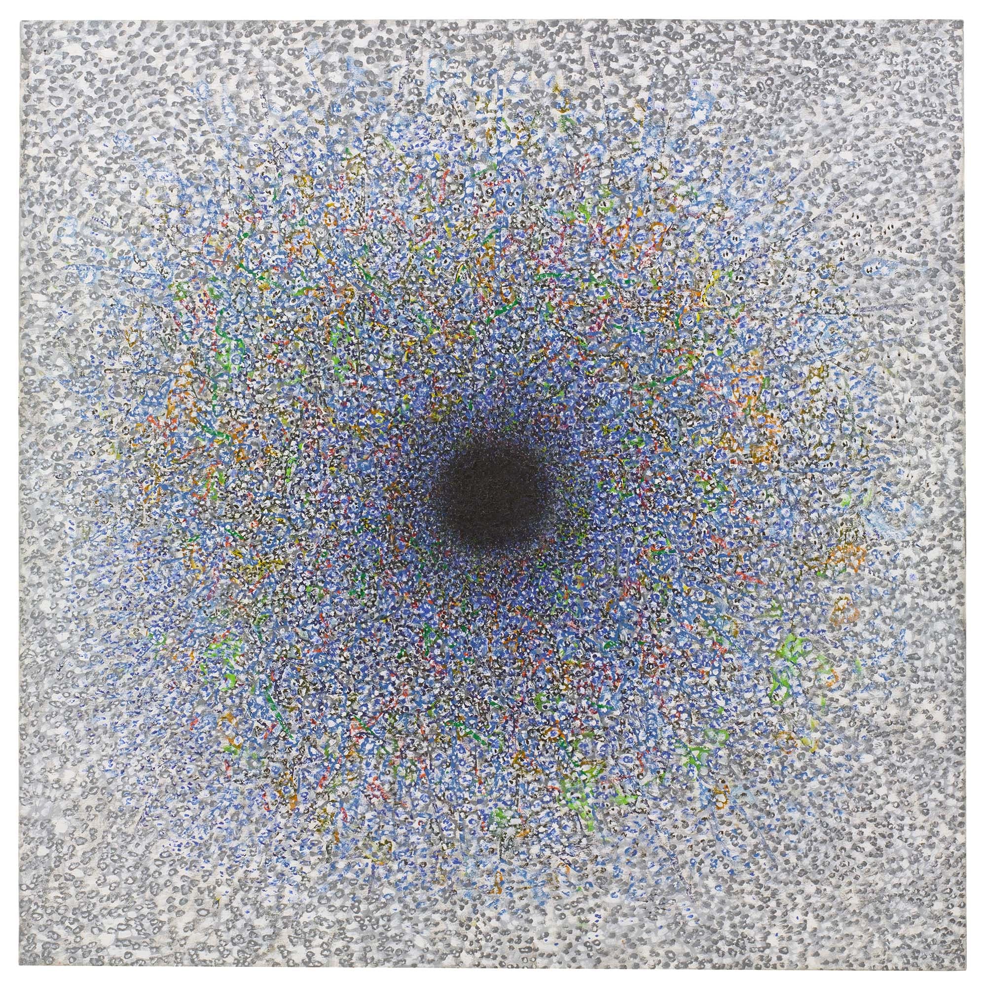 Imploding Black, 1985–86, Acrylic on linen, 72 x 72 in. (182.9 x 182.9 cm)
 – The Richard Pousette-Dart Foundation