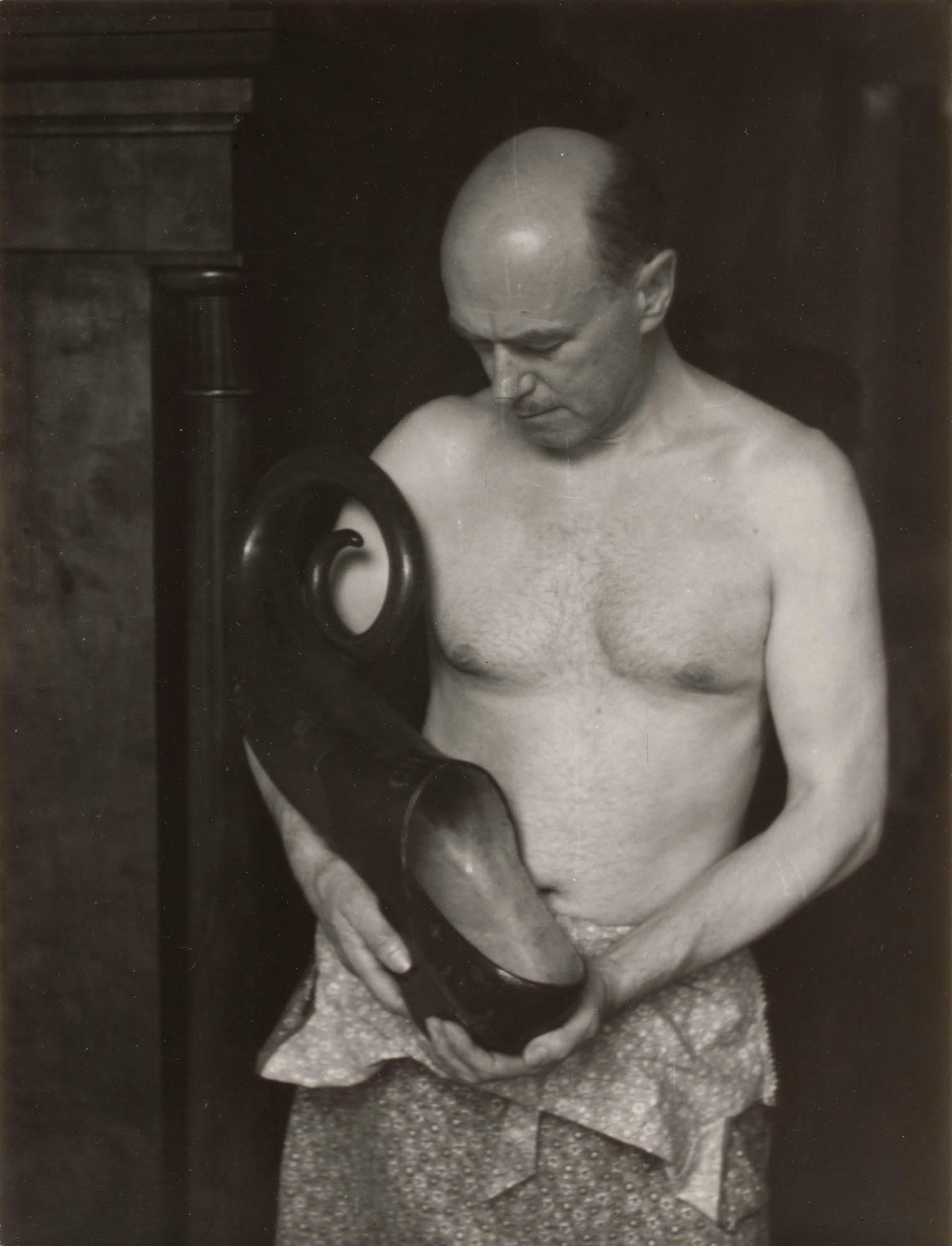 _John D. Graham_, 1939, gelatin silver print, 13 ½ x 10 ½ in.
 – The Richard Pousette-Dart Foundation
