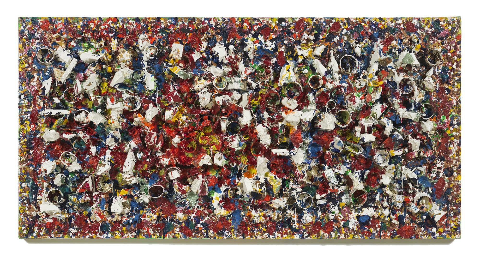 _[Down Avenue B, Red](https://pousette-dartfoundation.org/works/down-avenue-b-red/),_ 1983–85, acrylic and mixed media on linen, 40 x 80 in.  (101.6 x 203.2 cm)
 – The Richard Pousette-Dart Foundation