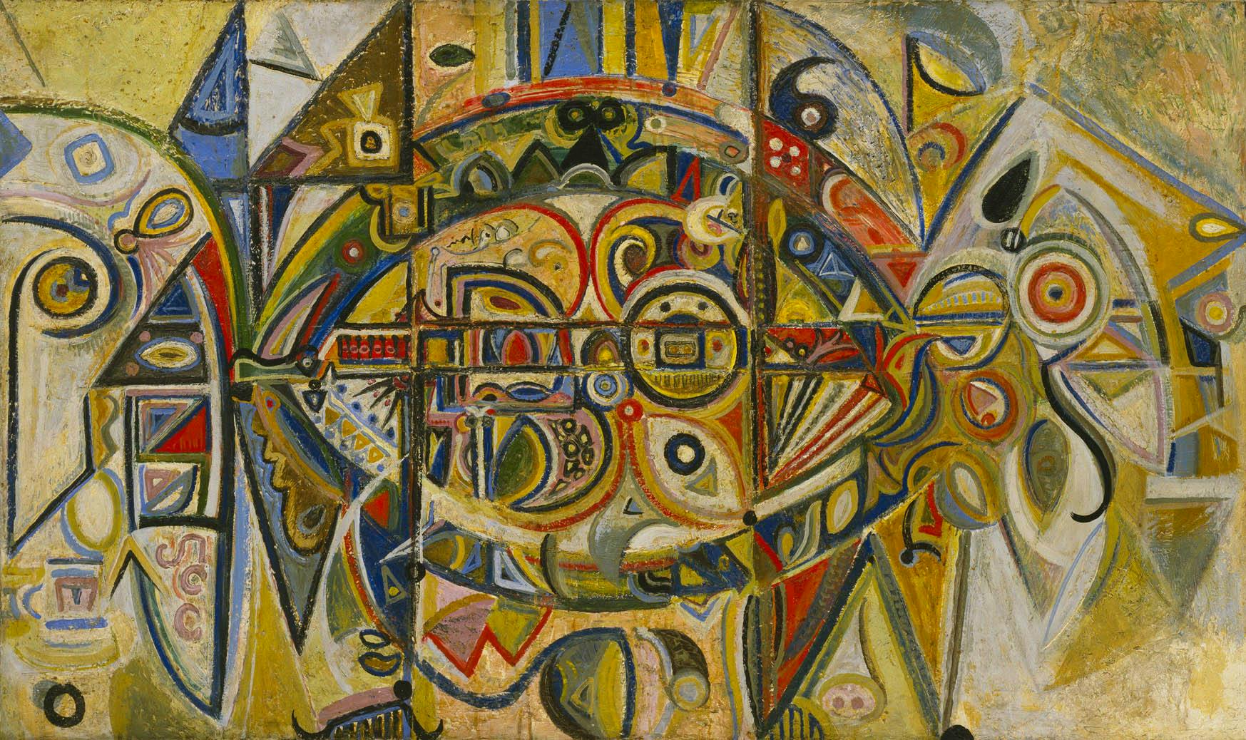 _Desert_, 1940, oil on canvas, 43 x 72 in. (109.2 x 182.9 cm). The Museum of Modern Art, New York, Given anonymously (1099.1969)
 – The Richard Pousette-Dart Foundation