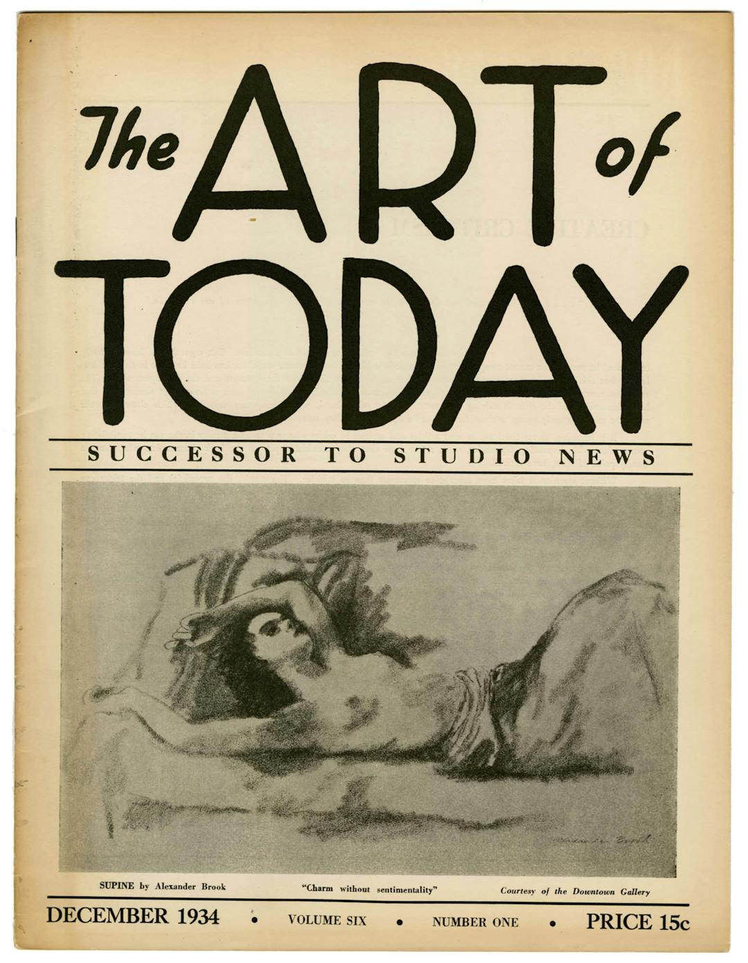 The Art of Today, Vol 6, no. 1, December 1934 – The Richard Pousette-Dart Foundation
