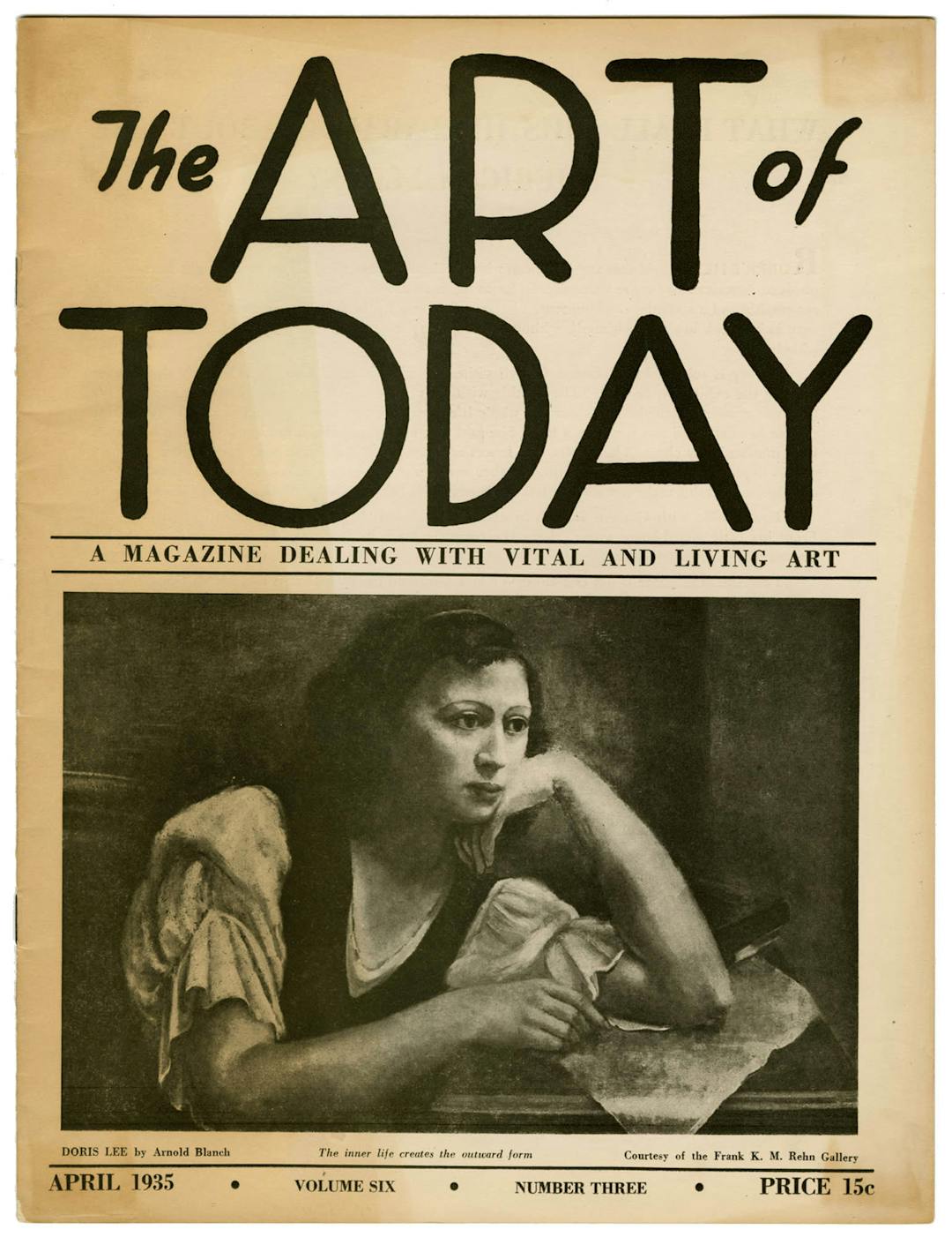 The Art of Today, Vol 6, no. 3, April 1935 – The Richard Pousette-Dart Foundation