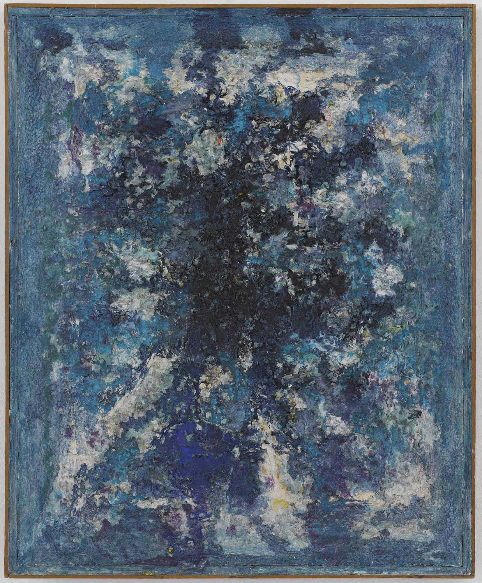 Blue Scroll
1958
Oil on linen in artist's frame
37 x 29 1/2 in. (94 x 74.9 cm)
 – The Richard Pousette-Dart Foundation