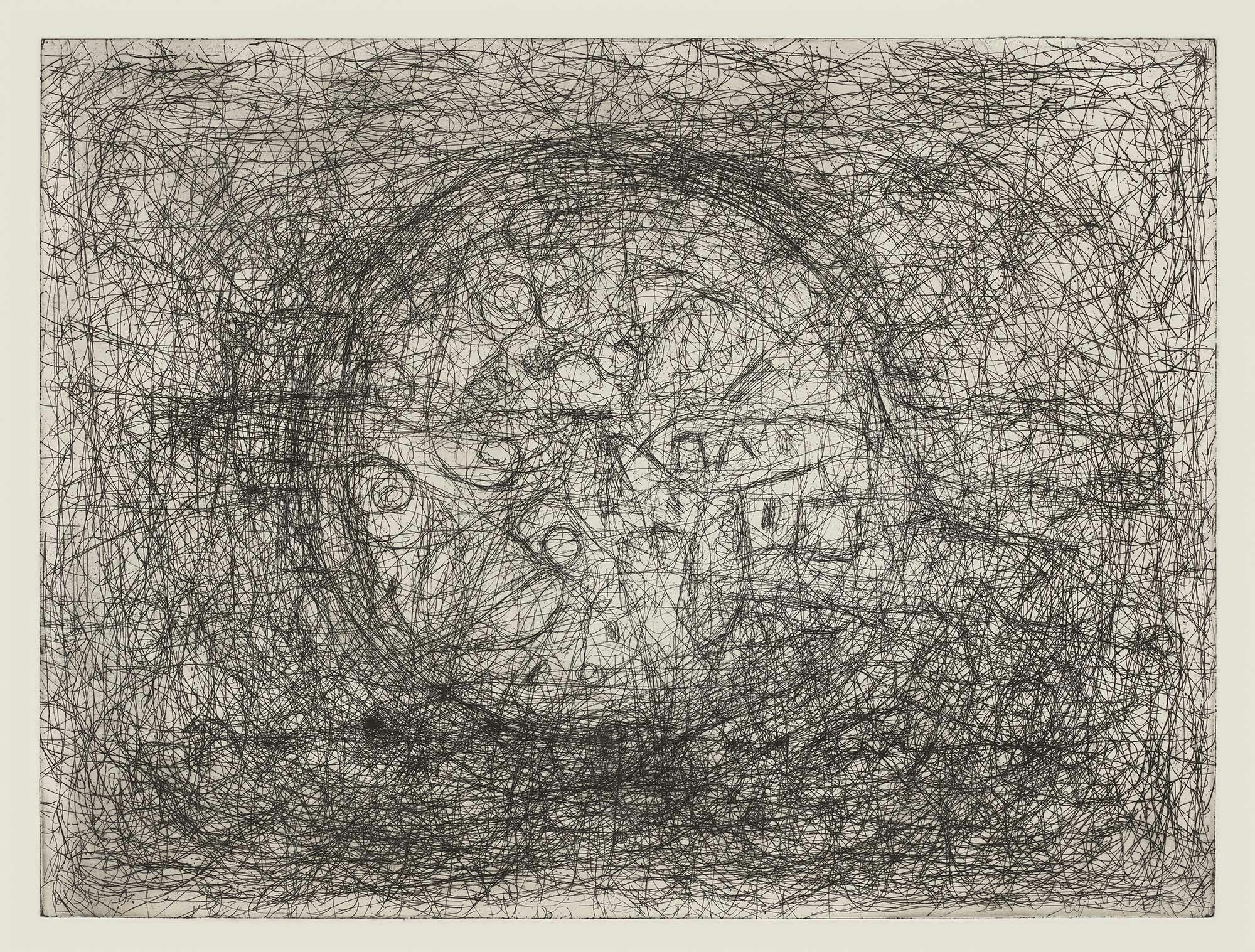 Center Being IV (Original Black Circle)
1979
Etching on paper
Sheet: 21 3/4 x 28 in. (55.2 x 71.1 cm)
 – The Richard Pousette-Dart Foundation
