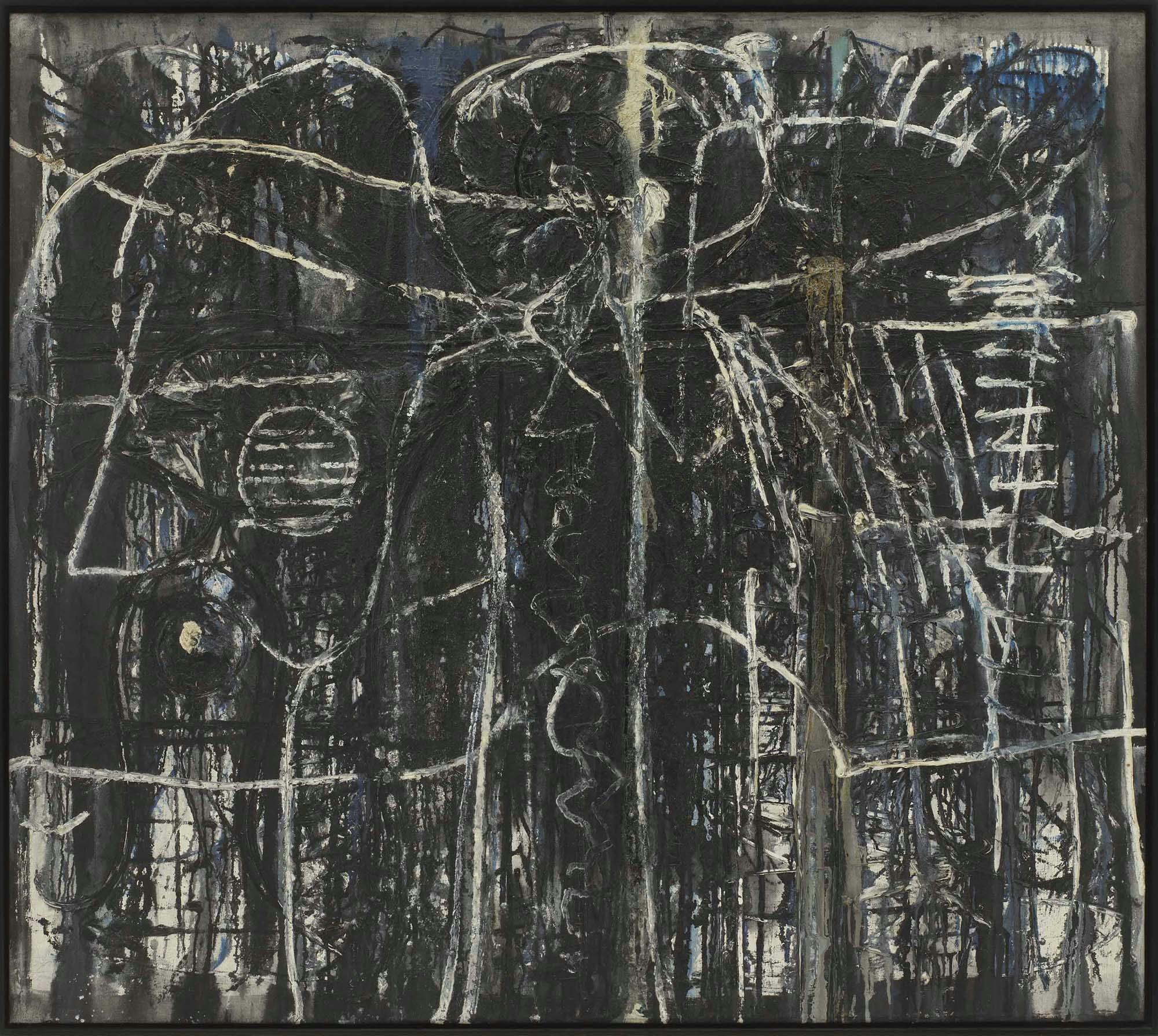 Night World
1948
Oil on linen
55 1/2 x 62 3/4 in. (141 x 159.4 cm)
 – The Richard Pousette-Dart Foundation