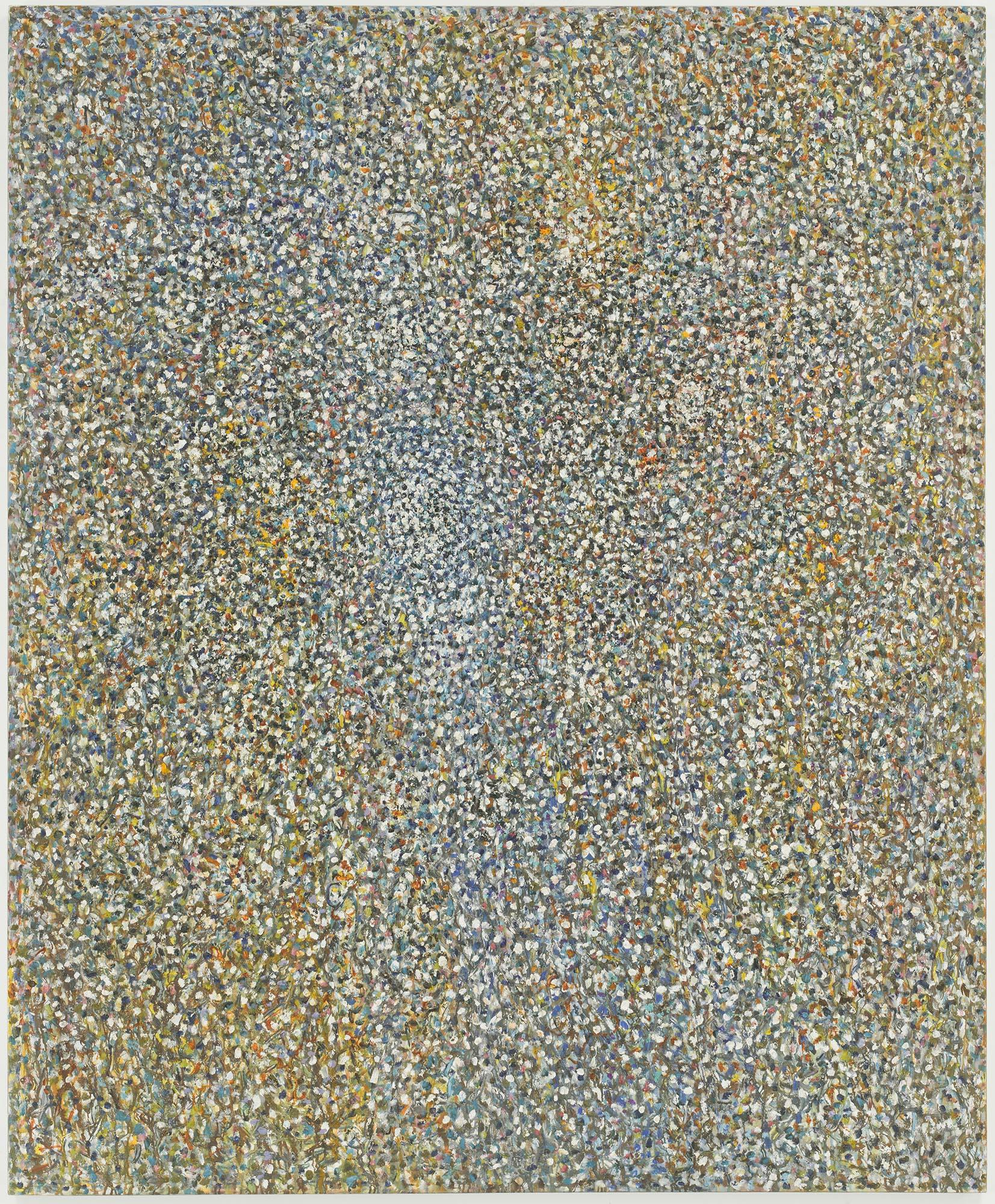 Meditation on the Drifting Stars
1962–63
Oil on linen, 95 1/2 x 79 in. 
(242.6 x 200.7 cm)
 – The Richard Pousette-Dart Foundation