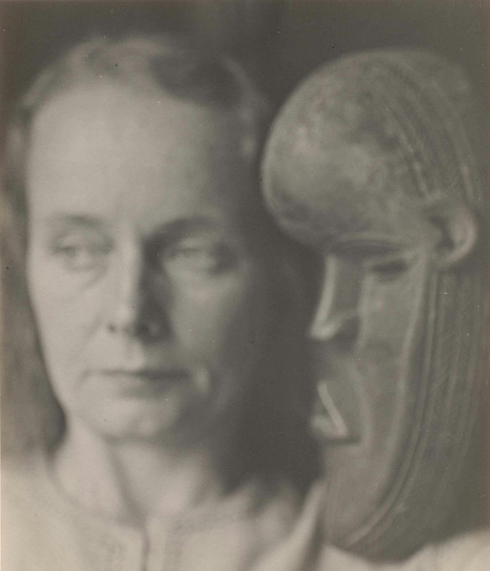 Betty Parsons with Mask
1948
Gelatin silver print
15 1/2 x 13 1/4 in. (39.4 x 33.6 cm)
 – The Richard Pousette-Dart Foundation